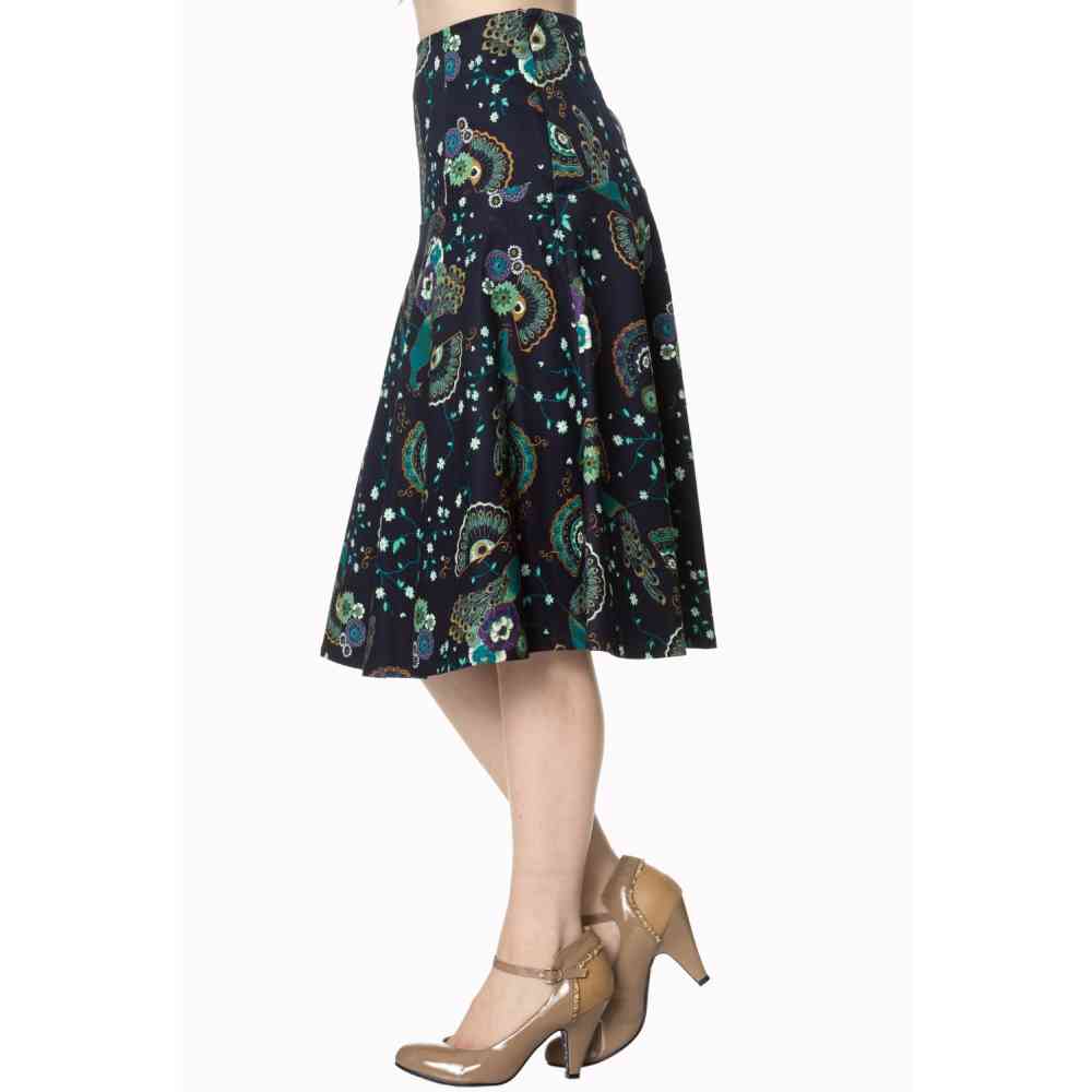 Dancing Days - PROUD PEACOCK Skirt - Blue